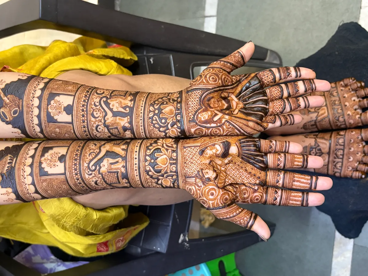 Full Arm henna design by Shraddha Parmar