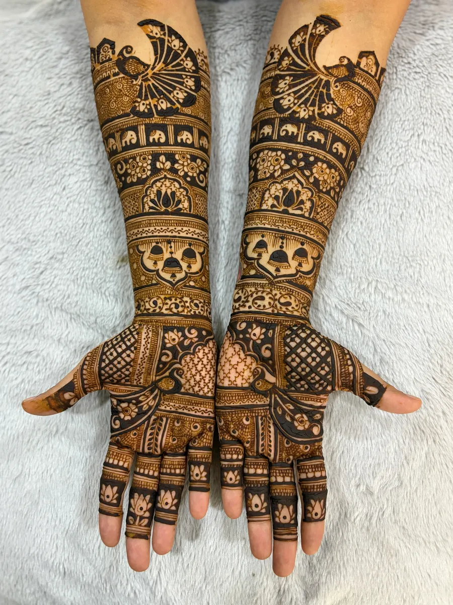 Bridal Hands henna design by Shraddha Parmar