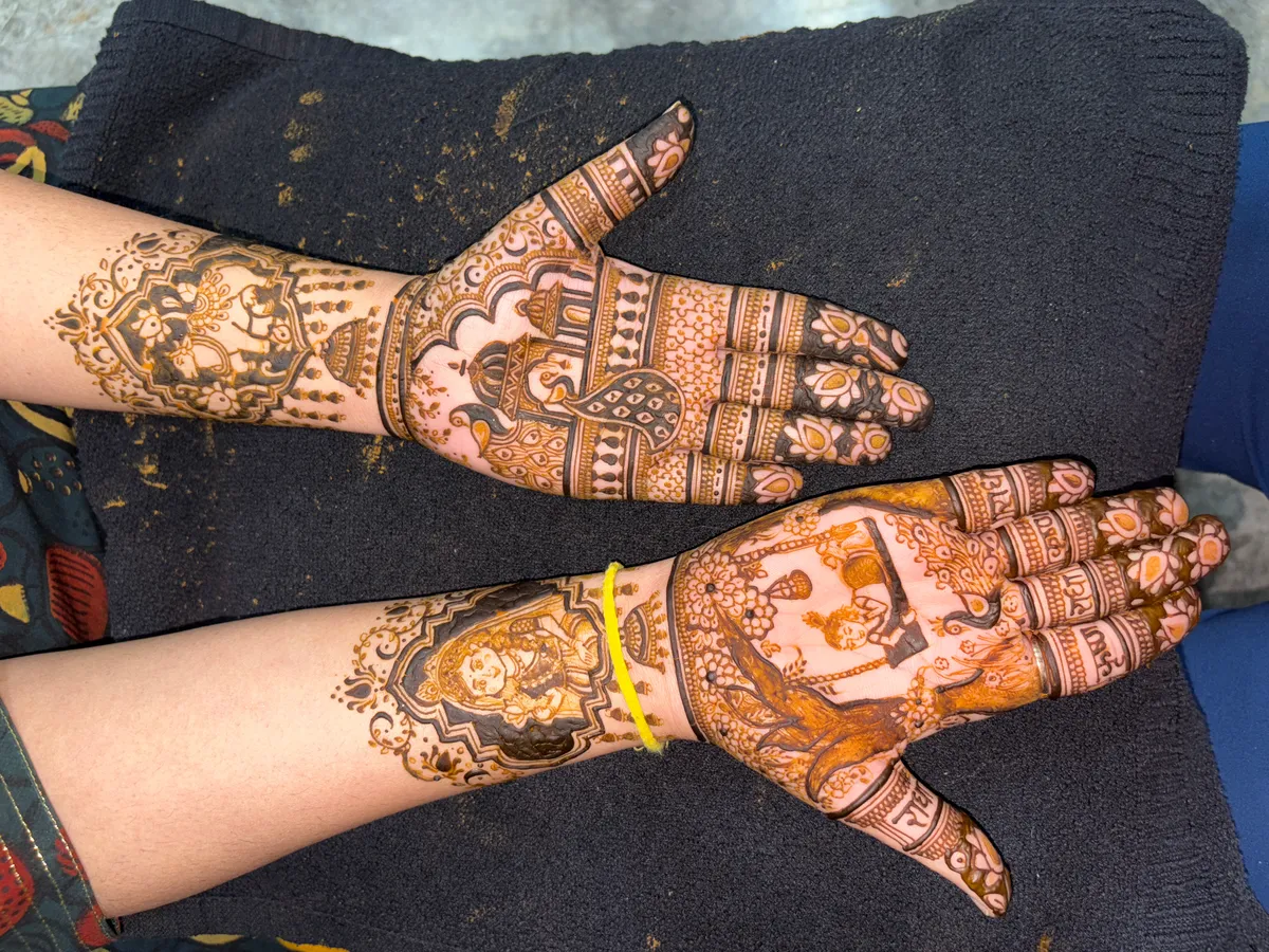 Festival Joy henna design by Shraddha Parmar